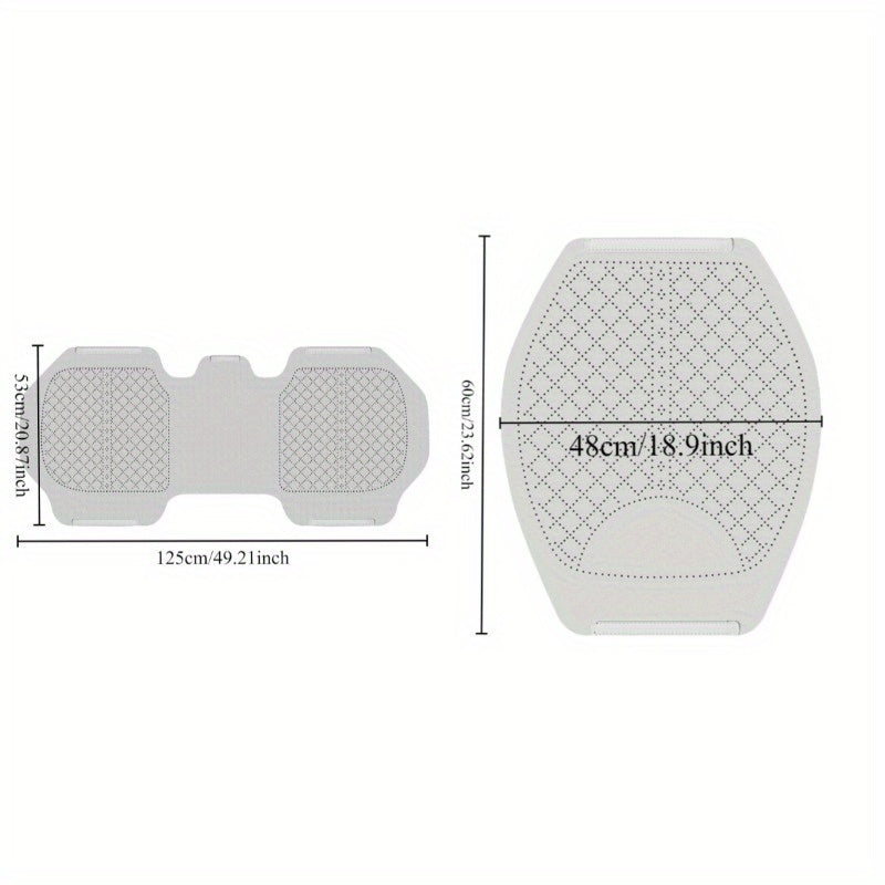 Juego de cojines para asiento de coche rojo, transpirable, para todas las estaciones, 3 piezas