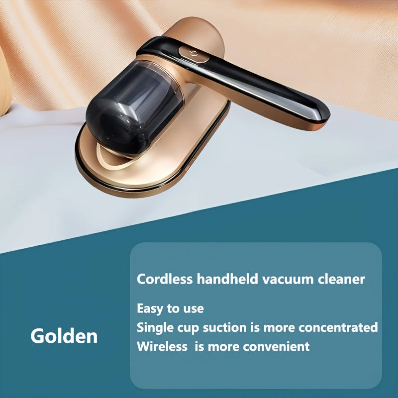 USB Rechargeable Mattress Vacuum Cleaner for Pillows Sofas Carpets and Pet Hair Removal