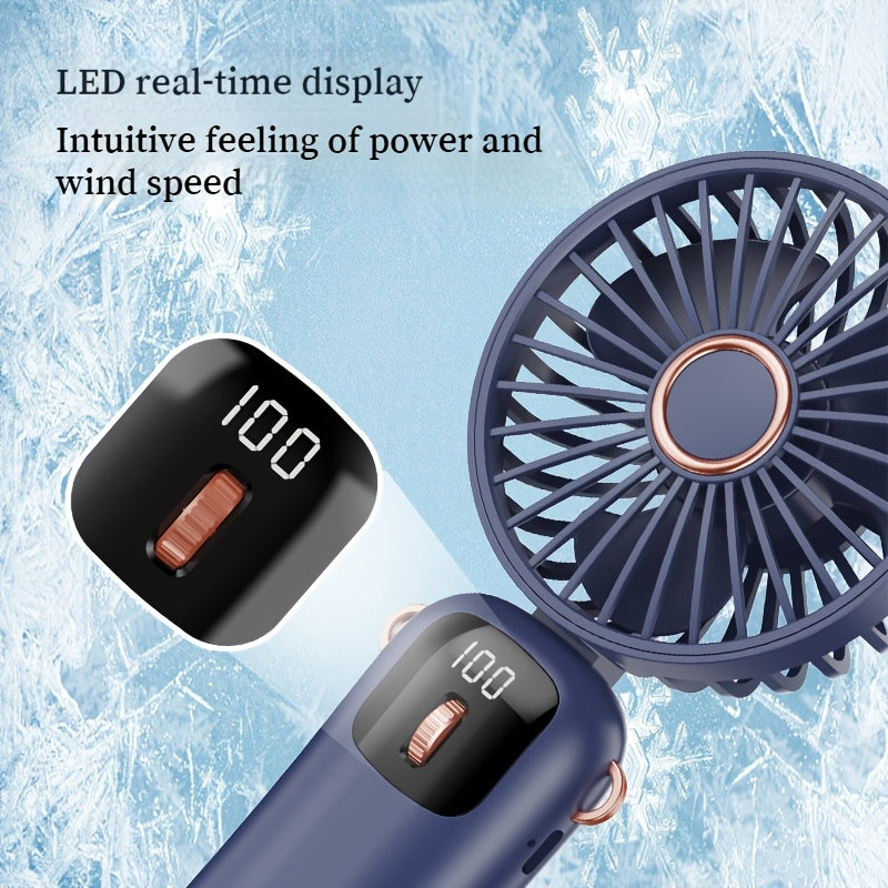 Mini Portable Handheld Fan USB Rechargeable Silent Personal Cooler