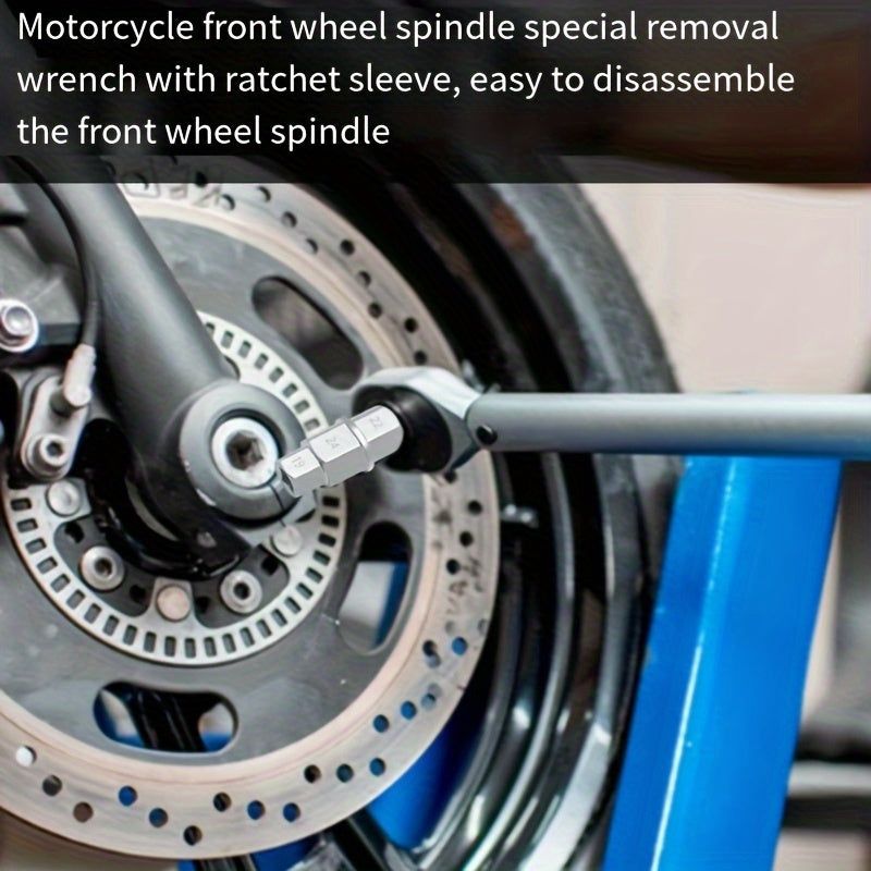 Motorcycle Front Wheel Spindle Removal Socket Hexagon Wrench 17/19/22/24mm