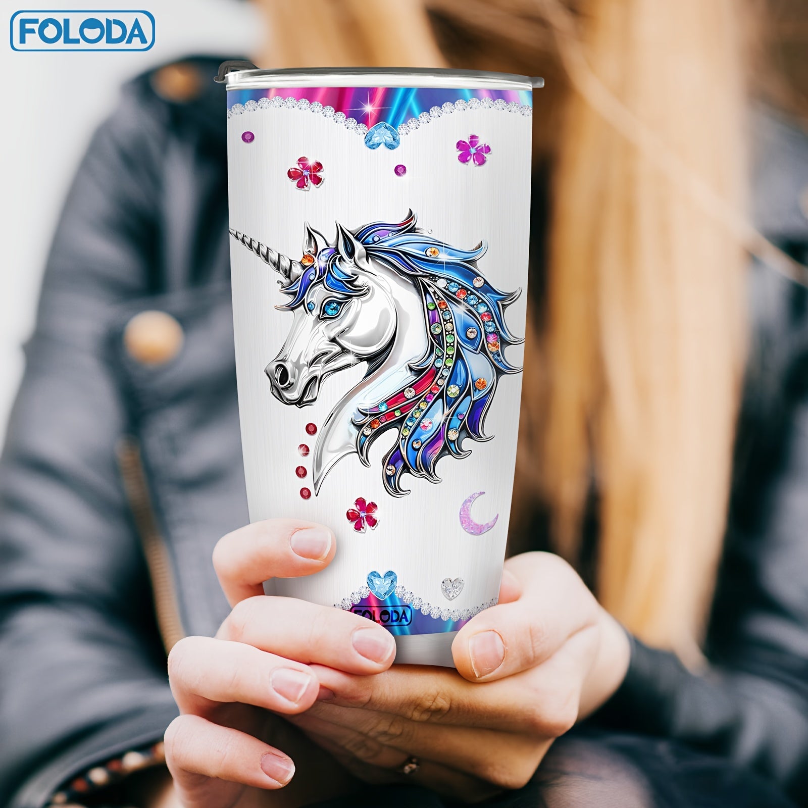 Unicorn Tumbler for Women with Funny Saying 20oz Reusable Drinkware