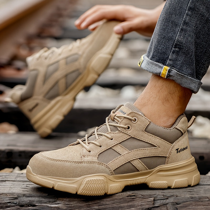 Men's Insulated Steel Cap Work Shoes Breathable Resistant Sole for Electricians