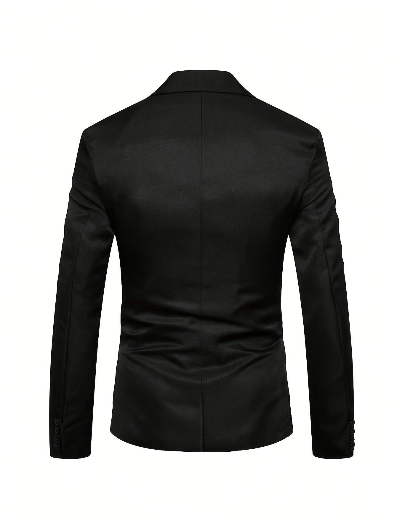 Traje ajustado de poliéster tejido para hombres, ideal para San Valentín y bodas