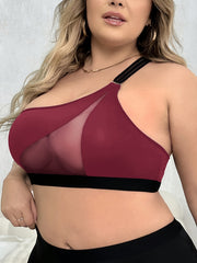 Ayollar uchun kattaroq o'lchamdagi halter top nafas oladigan polyester bo'sh orqa erkin fit kamzul