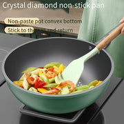 Set of Four Cast Iron Cookware Pots and Pans with Non-Stick Finish for Gas and Induction Stoves