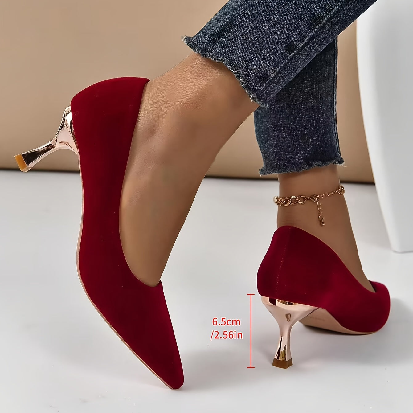 Women's Solid Color Point Toe Stiletto Heels for Wedding and Formal Occasions