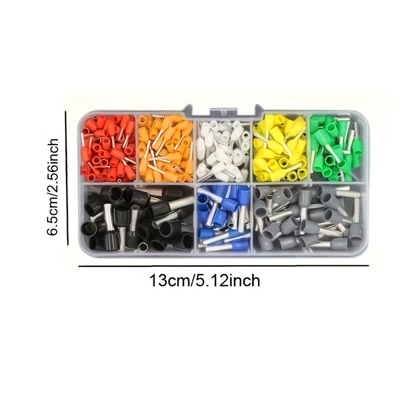 400pcs Insulated Crimp Terminal Kit Heat Shrink Aluminum Tinned Copper 10-22AWG