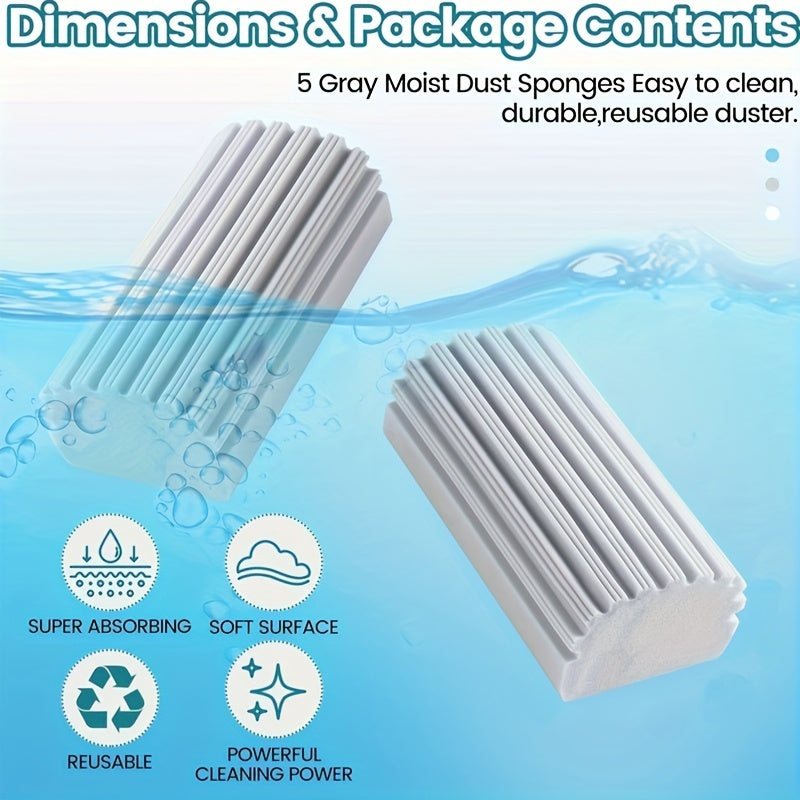 Двойные микрофибровые губки для уборки дома, прочная нетканая ткань