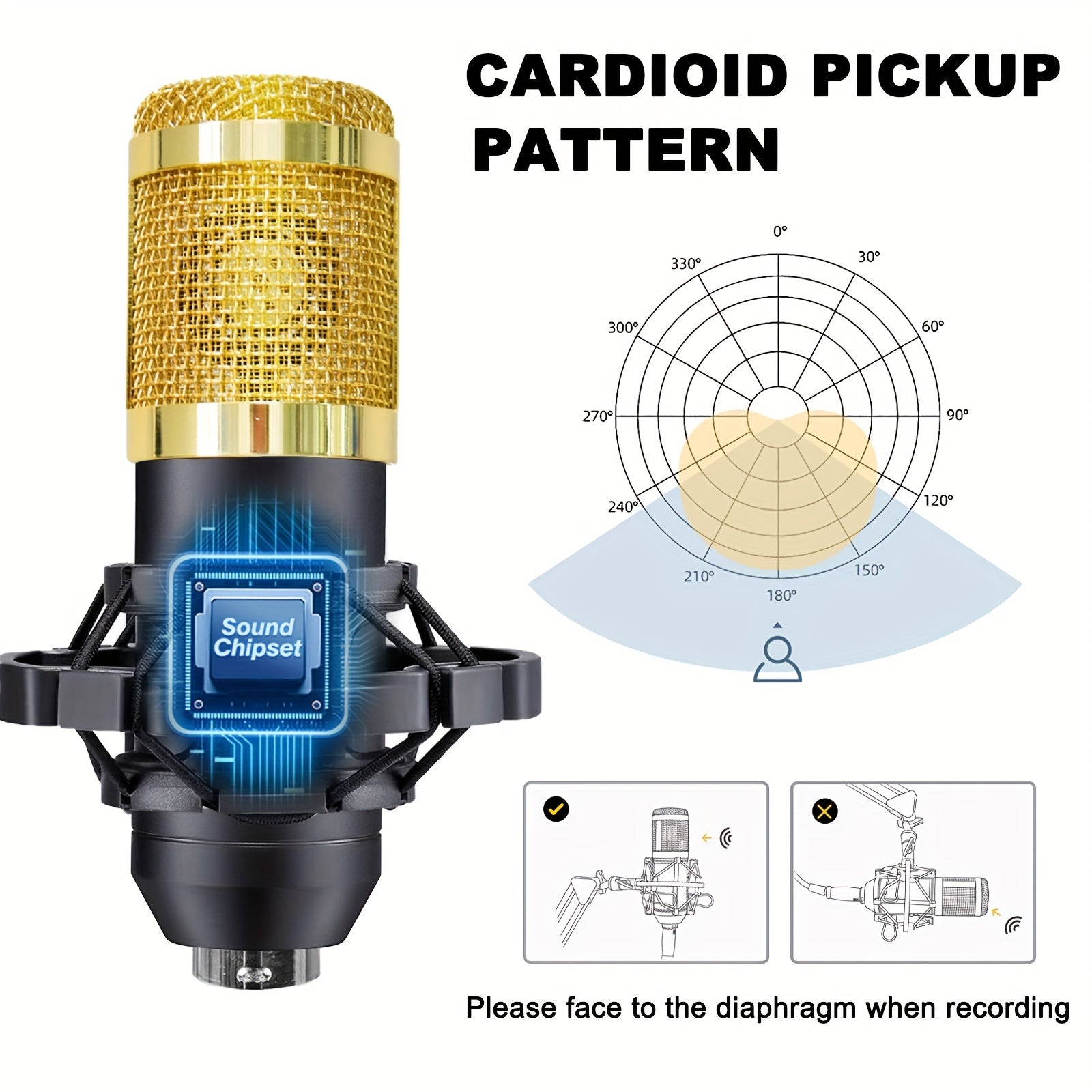 Комплект микрофона для подкастов с звуковой картой V8 и голосовым изменителем для записи, стриминга и игр