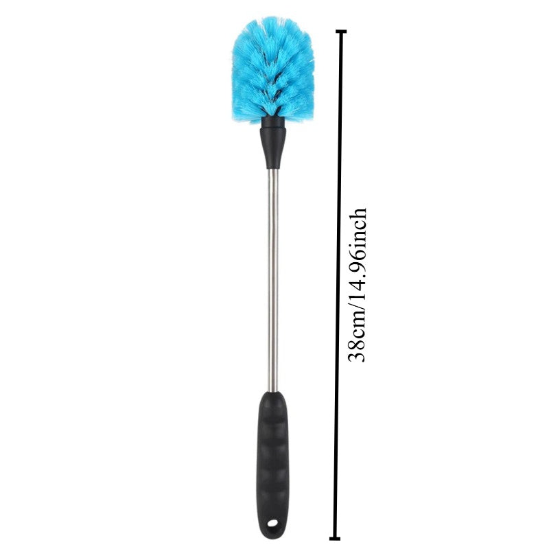 Asosiy oshxona asbobi: Uzun tutqichli kauchuk shisha tozalash cho'tkasi vino stakanlari, termoslar va choynaklar uchun