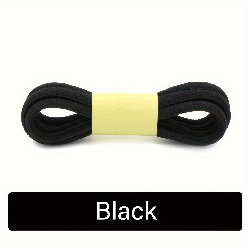 Unisex Polyester-Spandex Oval Shoelaces Solid Color Rainbow Accents