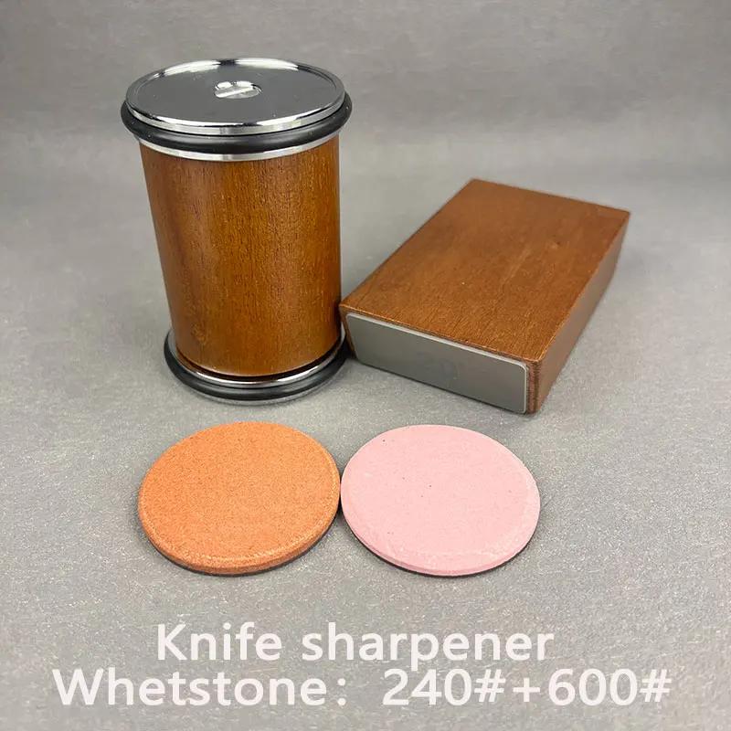 Набор для заточки ножей 15-20 градусов с магнитным держателем и алмазным камнем, кухонный аксессуар