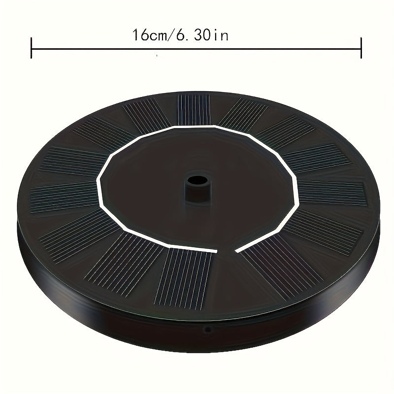 Solar Fountain Pump for Ponds Pools Gardens Fish Tanks 7V 1.7W Monocrystalline Silicon