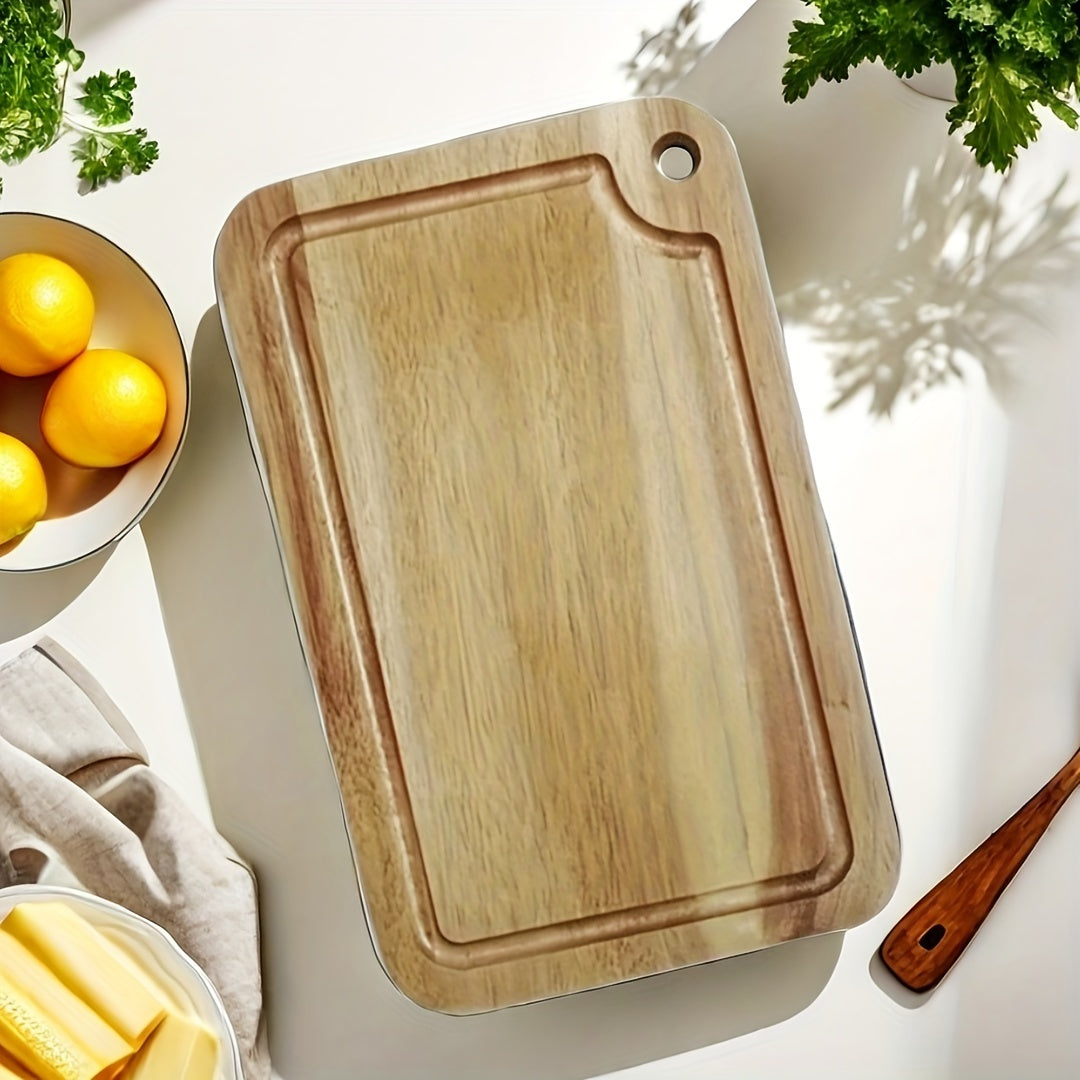 Premium Wooden Cutting Board for Meat Cheese Bread Vegetables Kitchen Accessory