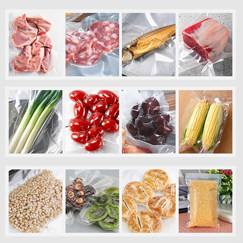 100 Pieces Vacuum Sealer Bags Food Storage Plastic Bags for Food Preservation