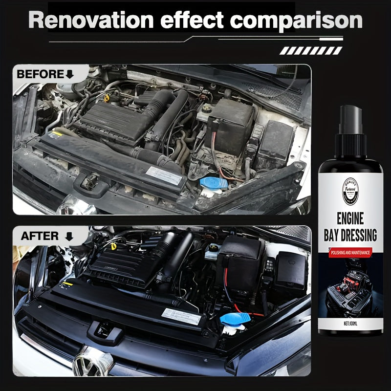 Спрей для восстановления пластика в моторном отсеке и его полировки для автомобилей и автодомов