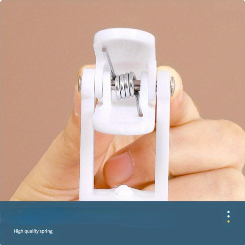 10-Pack Black and White Plastic Clothes Clips with Hooks for Laundry and Household Use