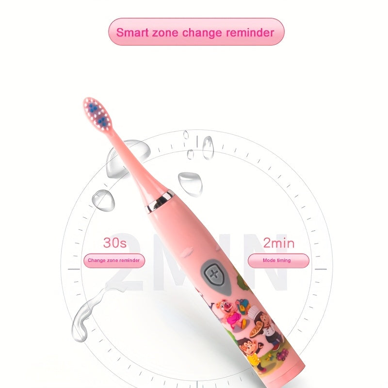 Family Electric Toothbrush Soft Bristles Battery-Operated Oral Care