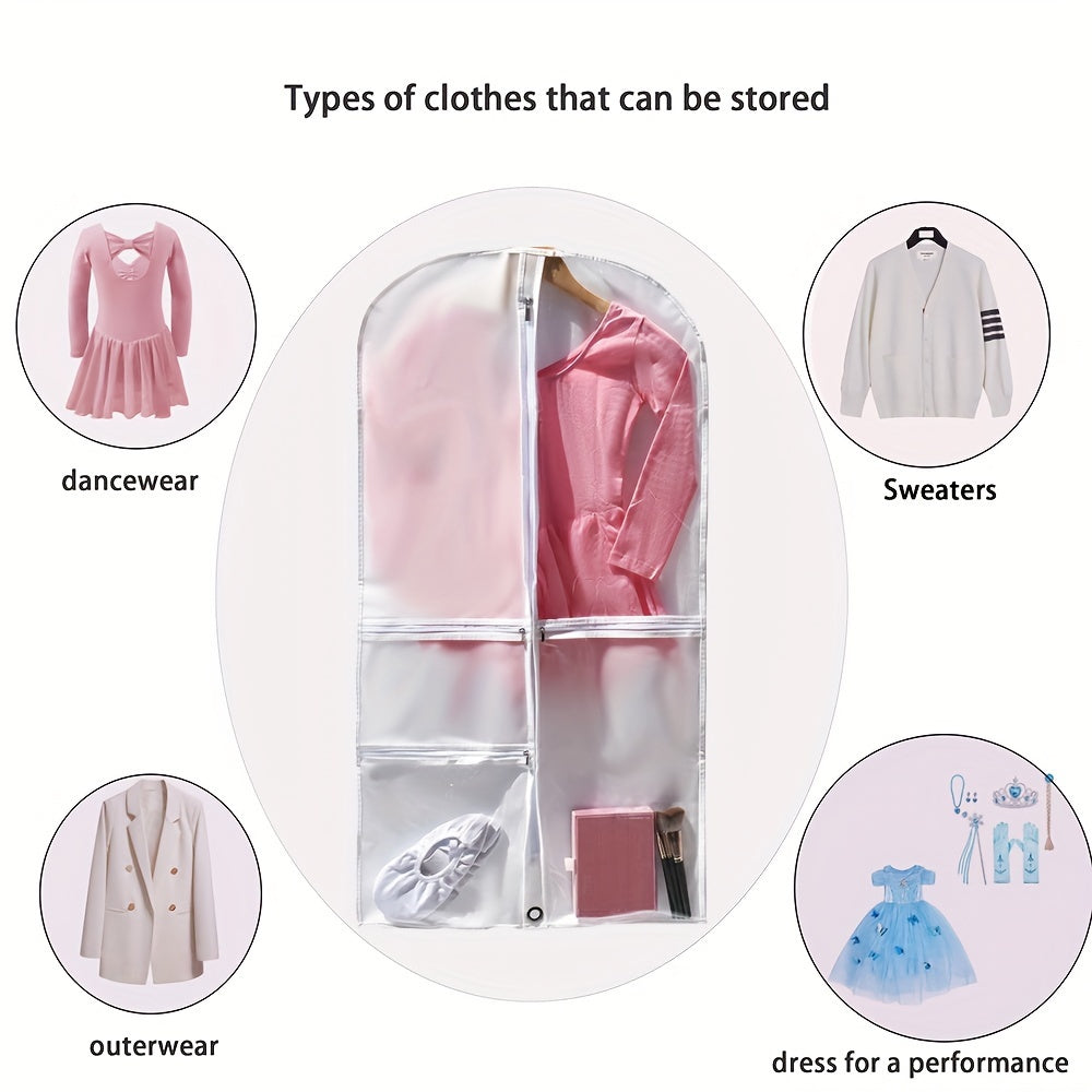 Large Garment Bag for Suits Dresses and Travel with Hanging Storage