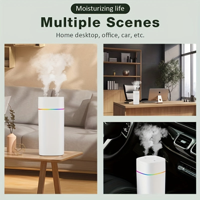 Silent Double Spray Humidifier for Home Bedroom Car Open Water Tank Less Than 1L