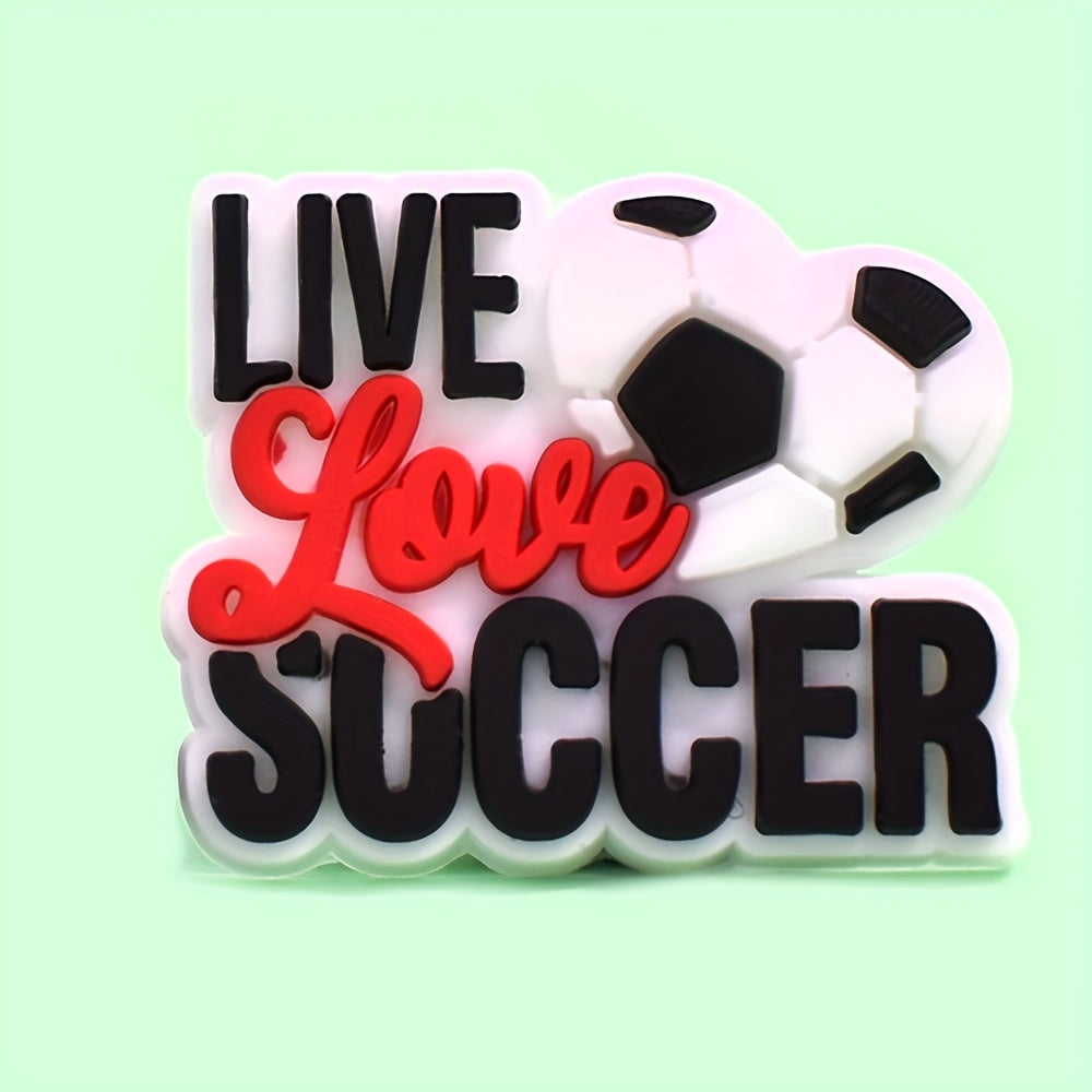 16pcs Plastic Soccer Shoe Charms Football Shoe Accessories Diy Decorations