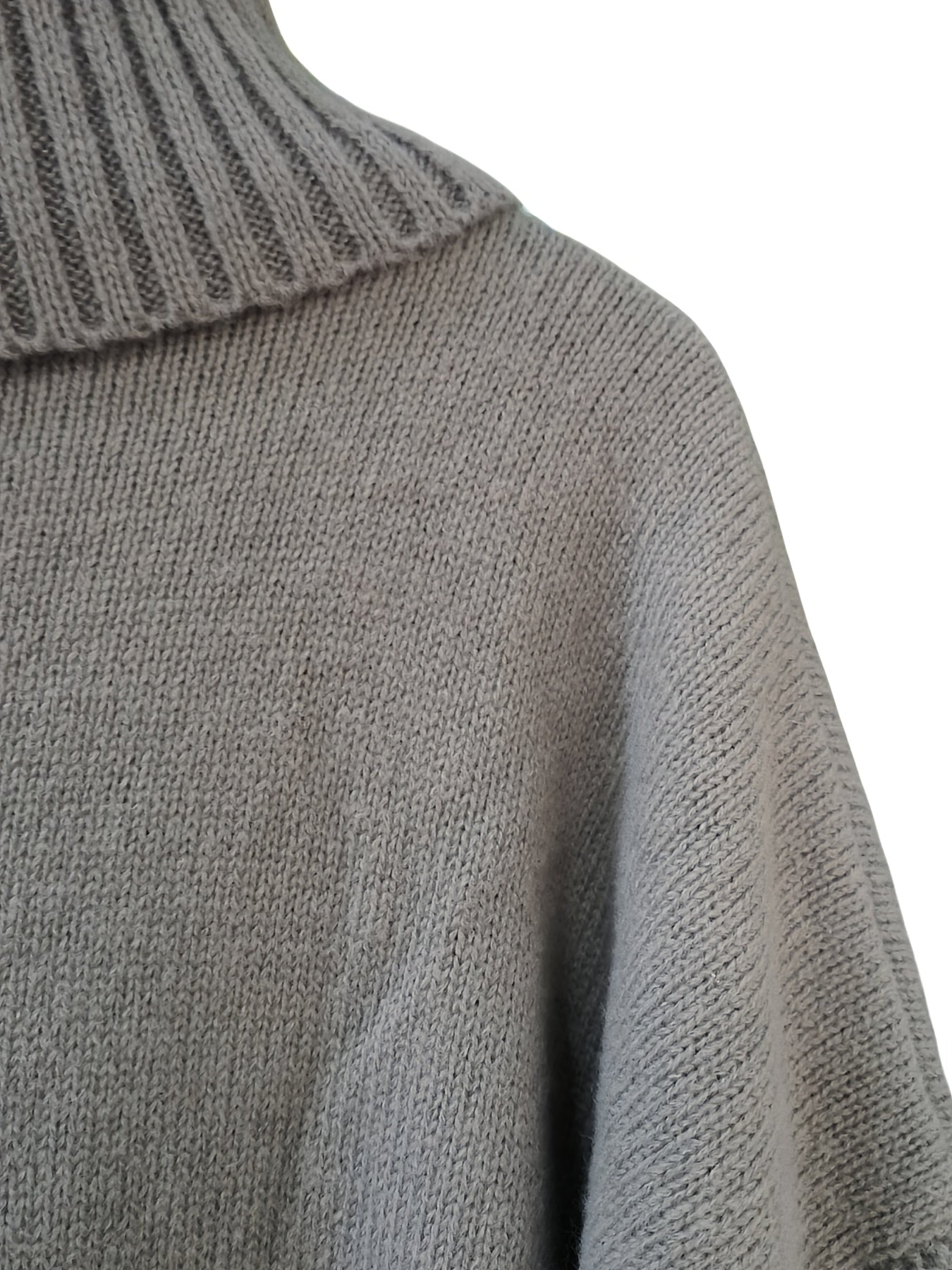 Plus o'lchamli ayollar uchun turtleneck sviter uzun kabel to'qimachilik kuz qish kundalik va ofis kiyimi