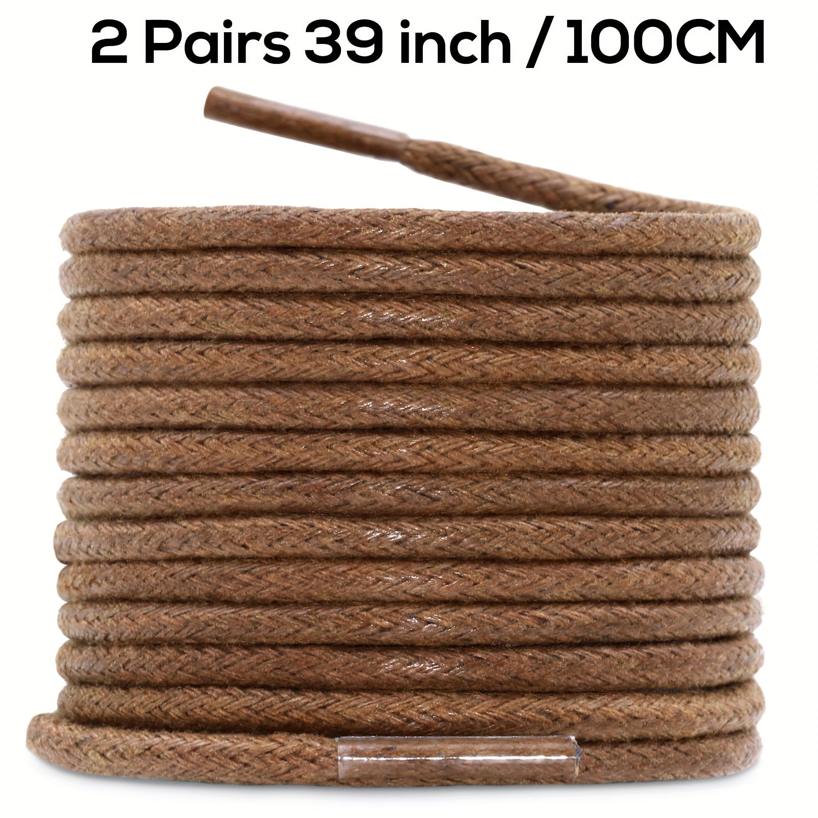 Unisex Waxed Shoelaces 0.25cm Thick Round Replacement Multi-Coloured 4 Pairs