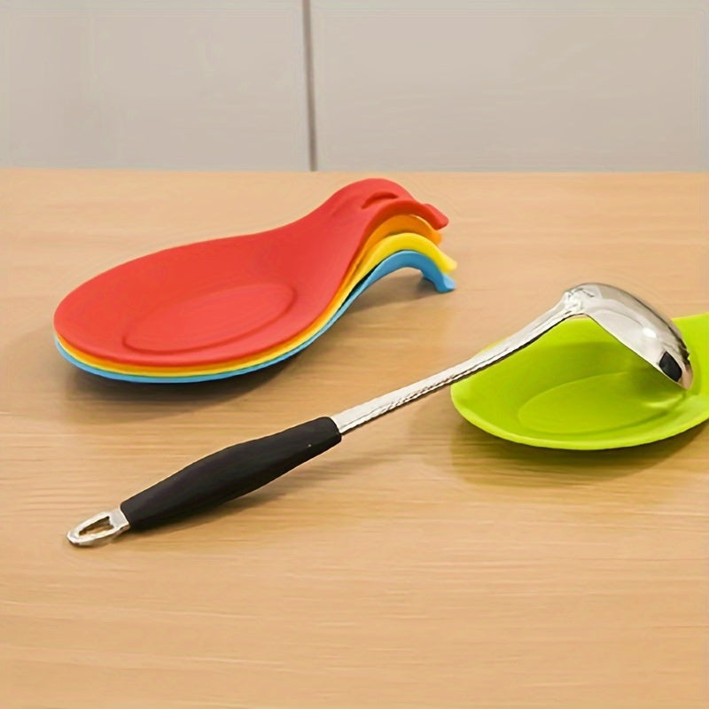 Silicone Kitchen Utensil Holder Heat-Resistant Easy to Clean Spoon Rest