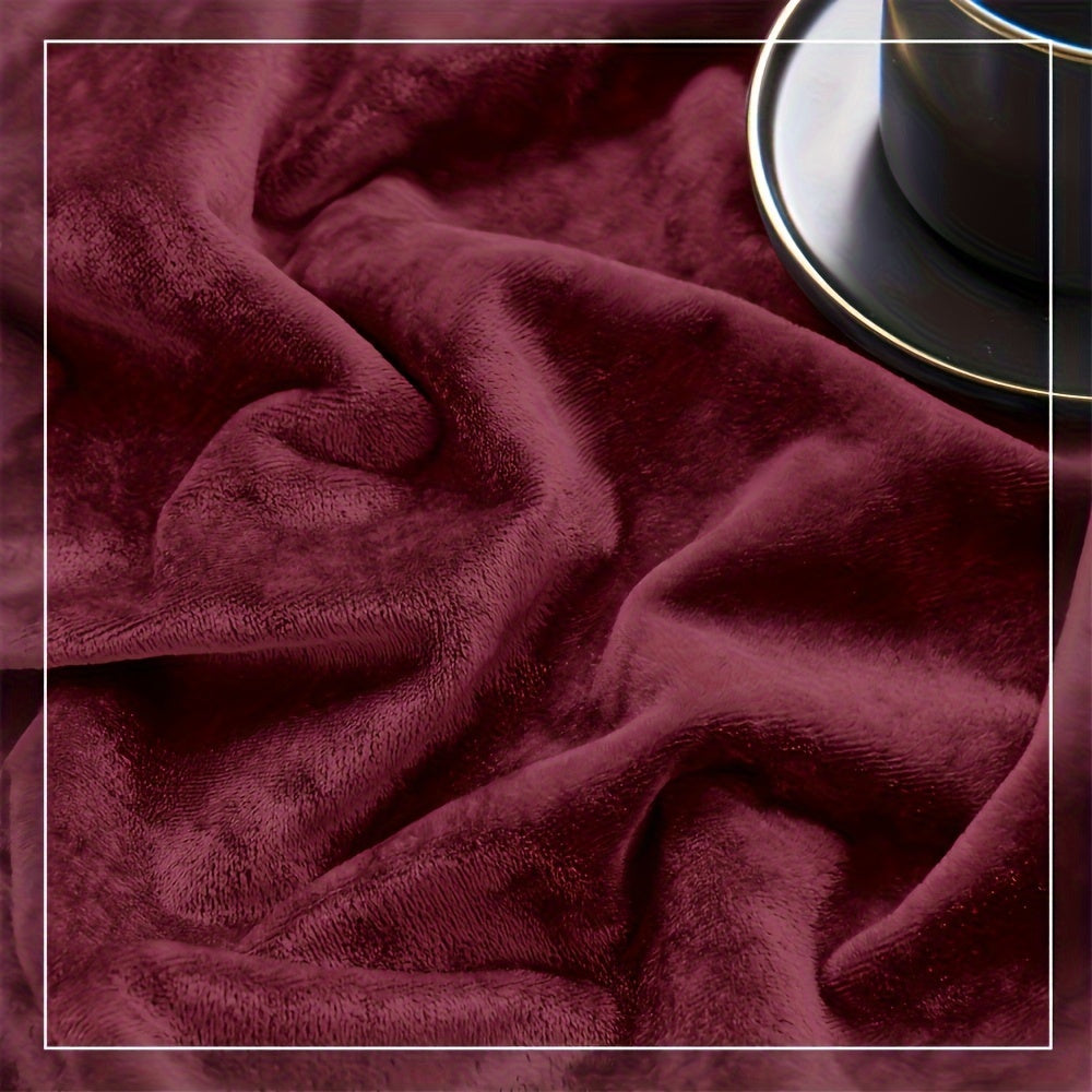 Pair of 2 Crushed Velvet Curtains with Heat and Sound Insulation for Living Room Bedroom Office