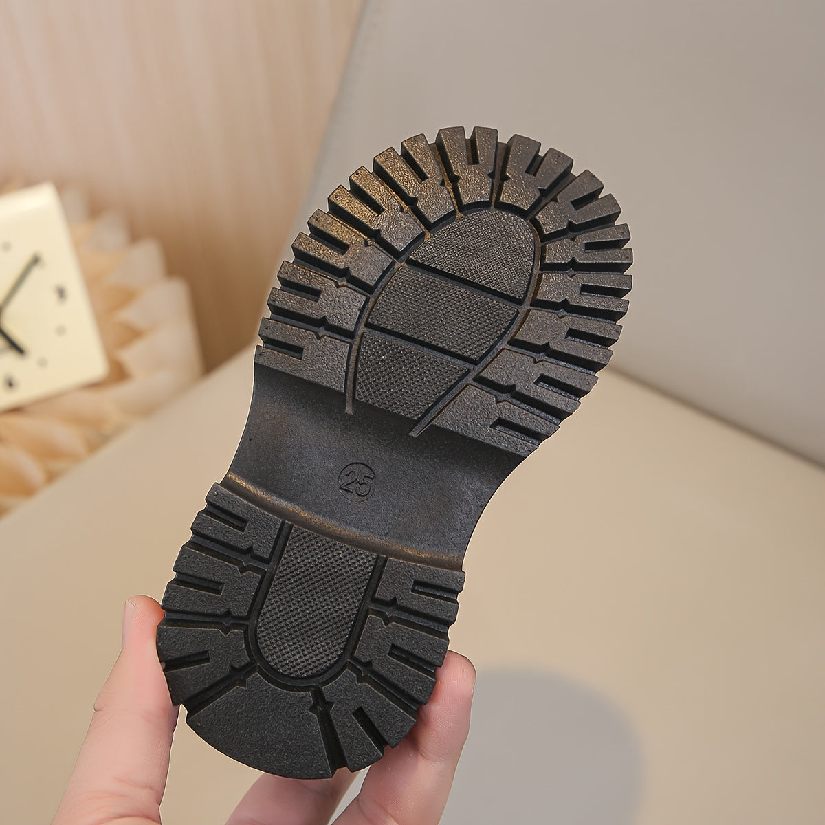 Kids Winter Boots Vintage Minimalist Warm Lightweight Non-Slip Zipper Closure for Boys and Girls Ages 14 and Under