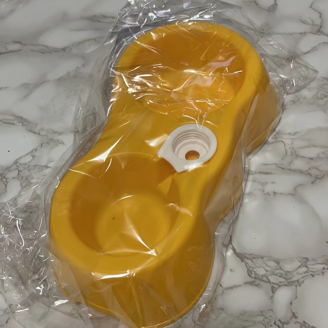 Automatic Plastic Pet Feeder and Water Dispenser Set for Cats and Dogs Double Bowls