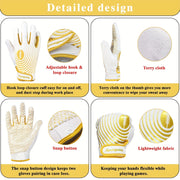 Uniseks Futbol Qo'lqoplari, Ikki Rangli, Moslashuvchan Yopish, Sirpanmaydigan Qisqich, Kuchli Usul, Singdiruvchi Terry Matolari, Sport uchun Ideal