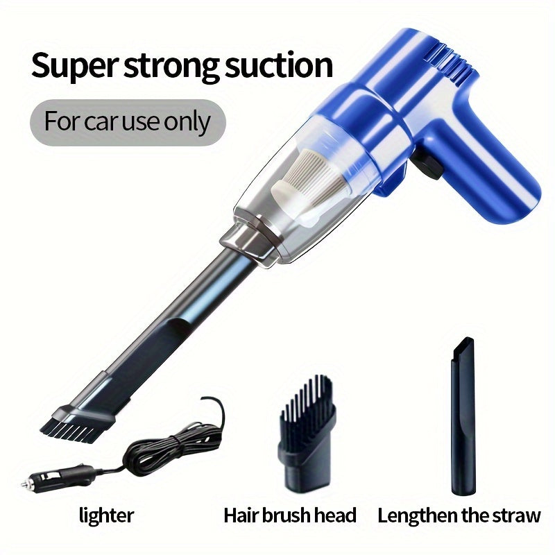 Portable Handheld Car Vacuum Cleaner with High Suction Power for Wet and Dry Cleaning