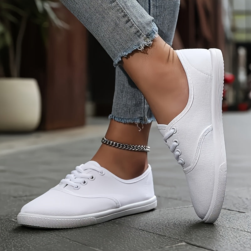 Unisex Casual Flat Shoes Fabric Upper All-Season Solid Color