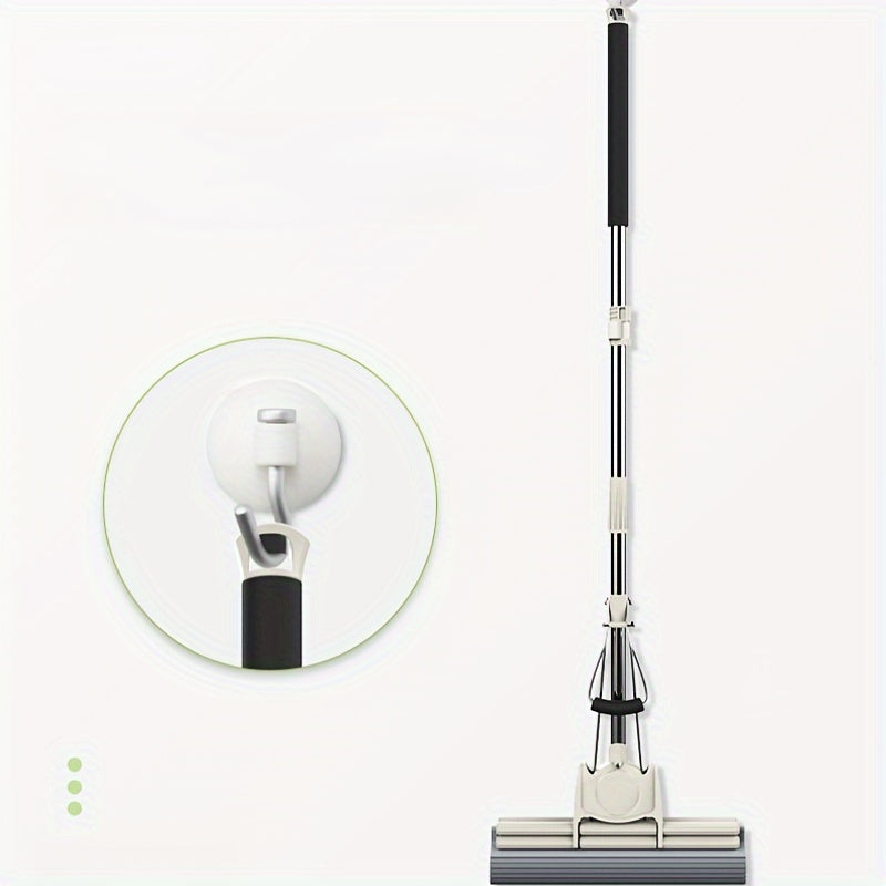 Tozalash tartibingizni yangilang, katta so'ruvchan paxta boshiga ega bo'lgan uch bosqichli ekstrudatsiya squeegee mopi bilan - oshxonada, hammomda, yashash xonasida, yotoqxona va hojatxonada foydalanish uchun mukammal.