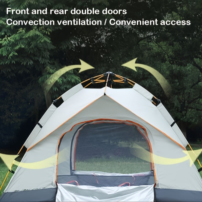 Portable Dome Tent for 2-3 People with Mosquito Netting All-Season Camping Shelter