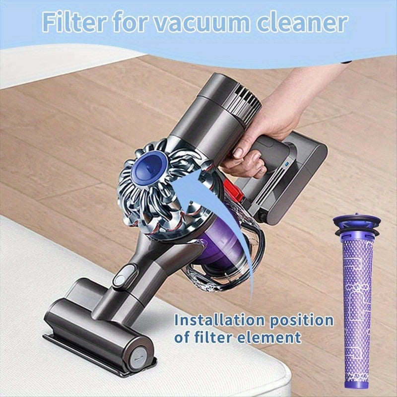 Replacement Vacuum Filter Kit for Stick Vacuum with Floor Attachment and HEPA Filters