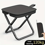 Teen Portable Folding Chair with Iron Alloy Frame for Outdoor Activities and Carry Bag