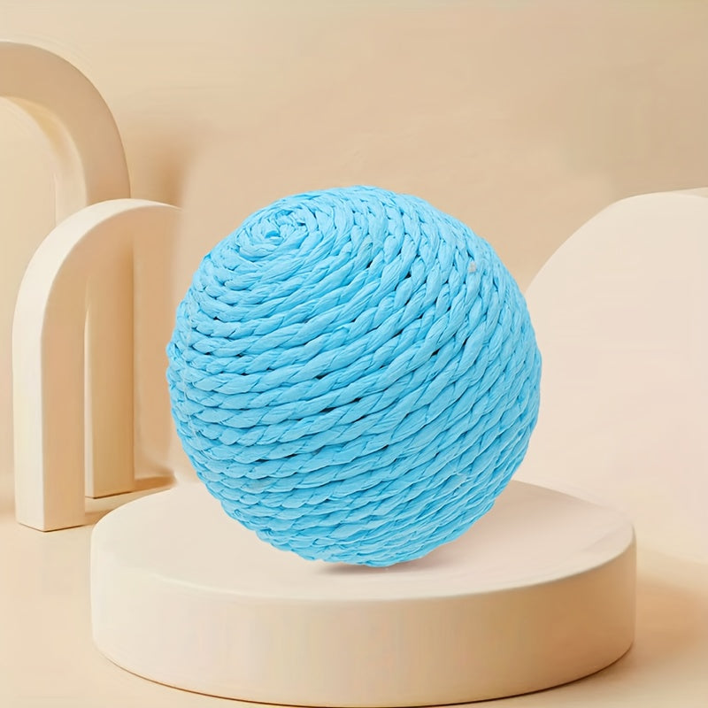 Interactive Cat Toy Ball Made of Cardboard for Cats to Relieve and Play