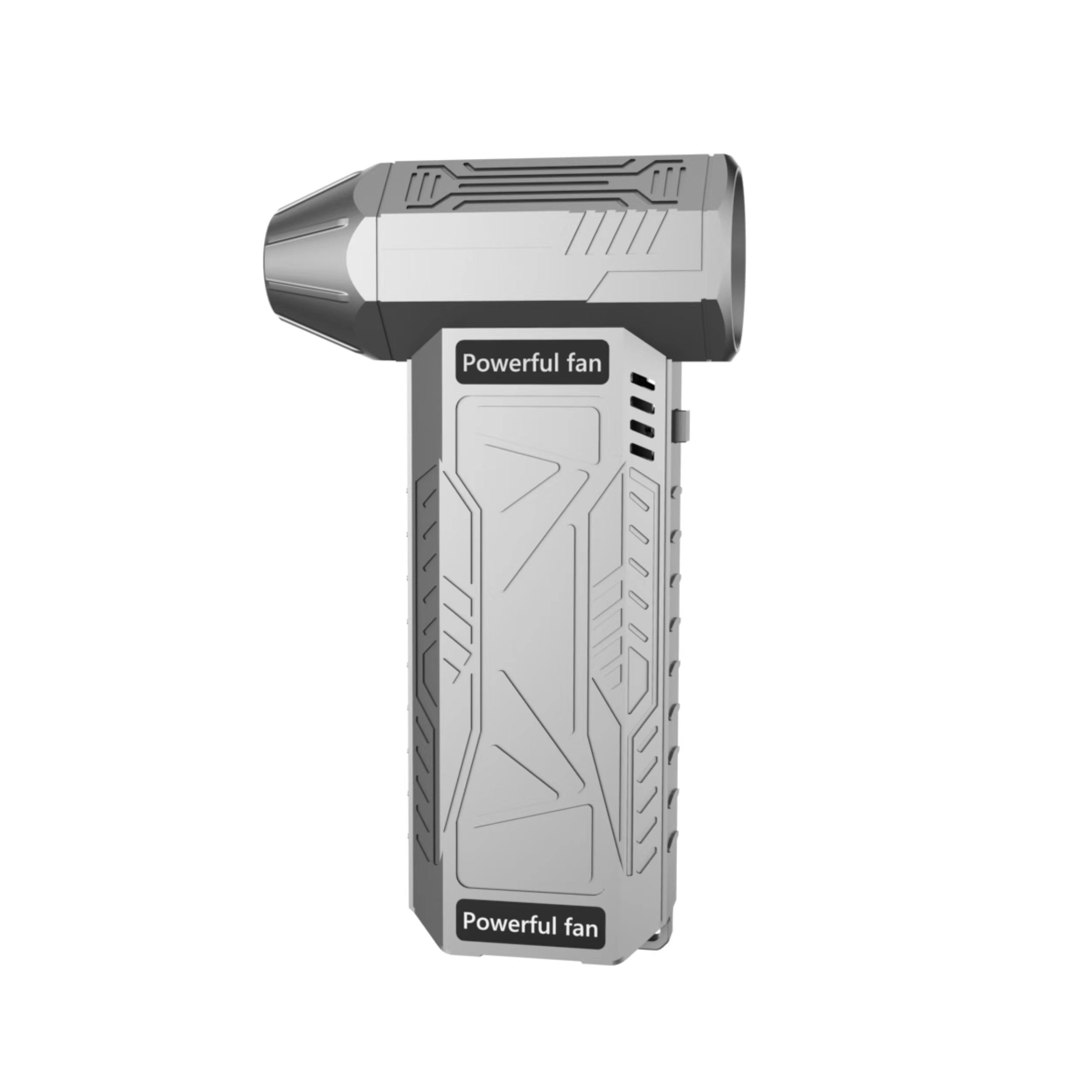 Handheld USB Rechargeable Portable Fan with Digital Display, 13000 RPM, Durable Plastic