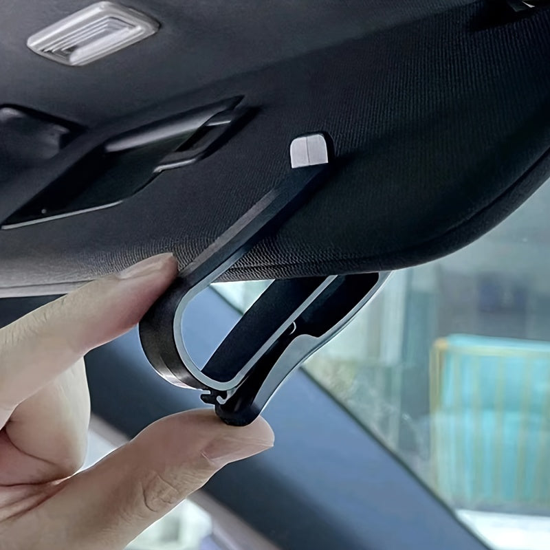 Car Glasses Clip S-Shaped Car Mount Holder Eyeglasses Ticket Card Holder