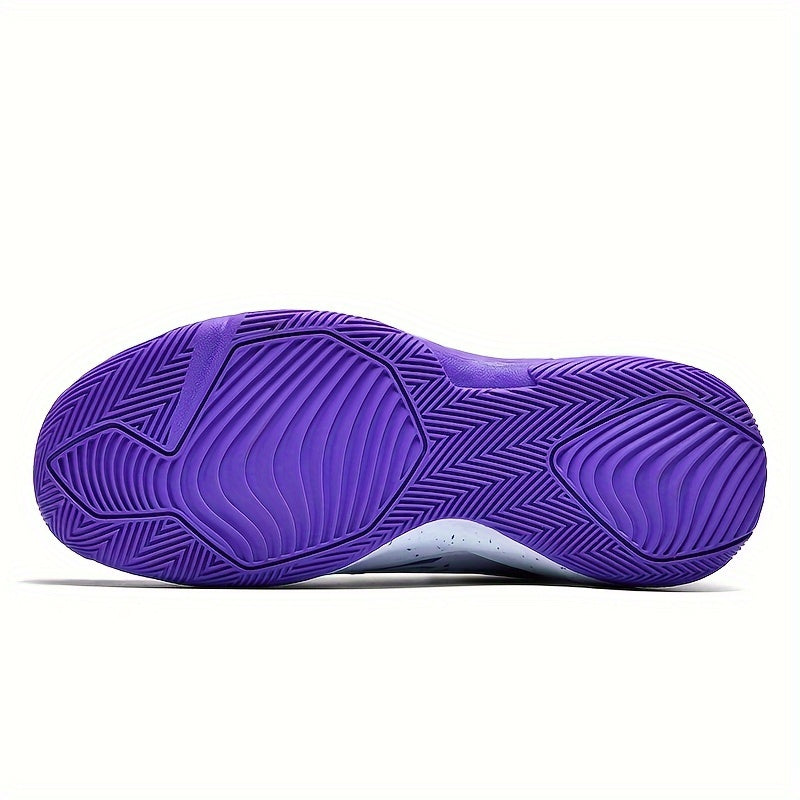 Erkaklar uchun yuqori to'plangan basketbol krossovkalari - qulay, sirpanmaydigan, mustahkam bog'ichli, barcha mavsumlar uchun.