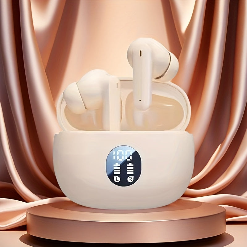 Tegishli boshqaruv va LED ko'rsatkichga ega simsiz quloqchinlar, o'yin o'ynash, yugurish va velosipedda yurish uchun ideal.