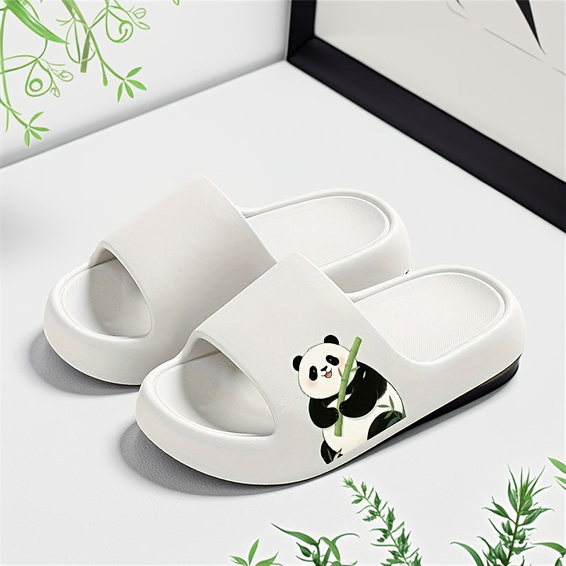 Unisex Cartoon Panda Slippers Comfortable Summer Sandals Large Sizes