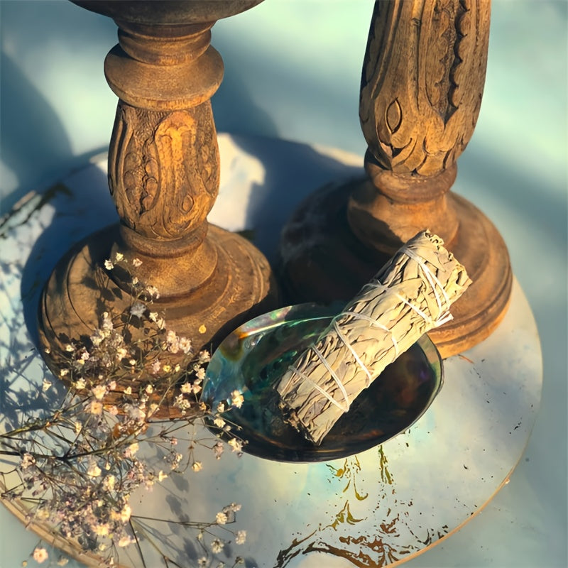 Large Abalone Shell Bowl for Smudging 9.65-11.94 cm