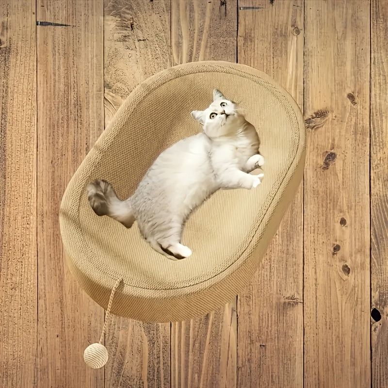 Multi-Functional Sisal Cat Scratcher Lounge for Claw Care