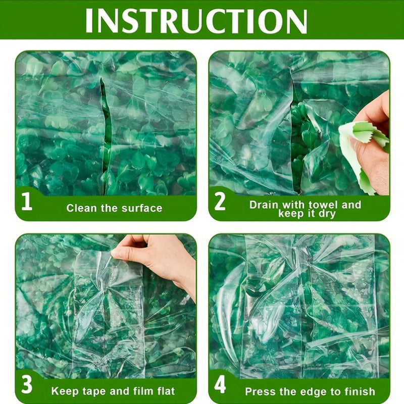 Зеленая ремонтная лента для теплиц, прозрачная, УФ-устойчивая, водонепроницаемая, с клеевым составом для сада и сельского хозяйства