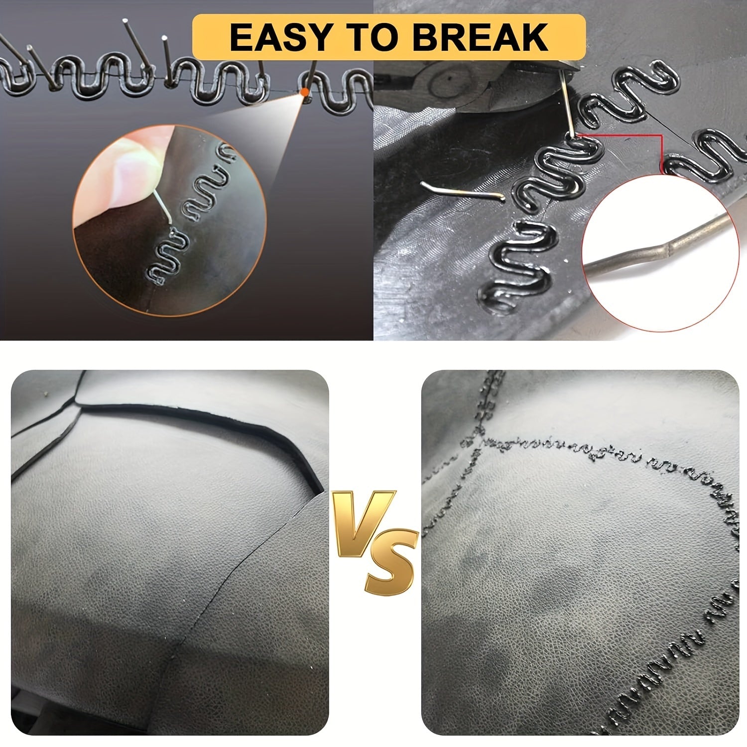 Универсальный набор пластиковых сварочных скоб 0,6 мм, 3000 шт. в упаковке, для ремонта бамперов автомобилей