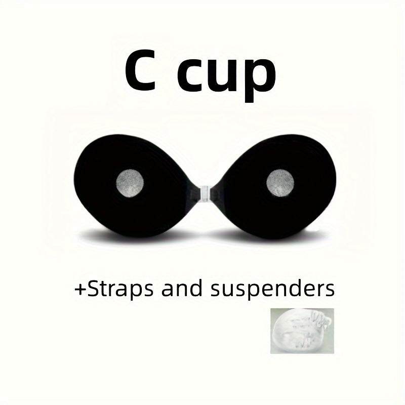 Waterproof Reusable Strapless Lift Bra Pasties for Wedding Photos and Casual Wear