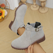 Women's Knee-High Leather Boots for Casual Wear Stylish Black